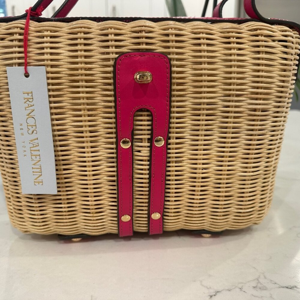 Frances Valentine The Holland Wicker & Leather Satchel - Picture 7 of 11